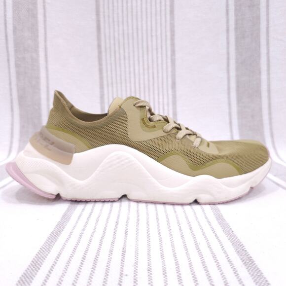 Sorel Shoes - SOREL Kinetic RNEGD Float Olive/ Mauve Sneakers Women's Size 8.5